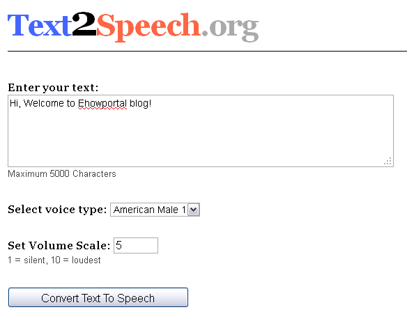 online text to speech google